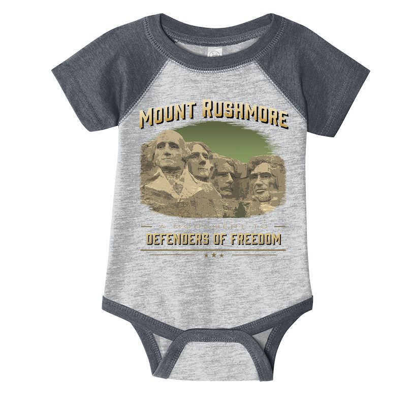 Mount Rushmore Defenders Of Freedom South Dakota USA Infant Baby Jersey Bodysuit