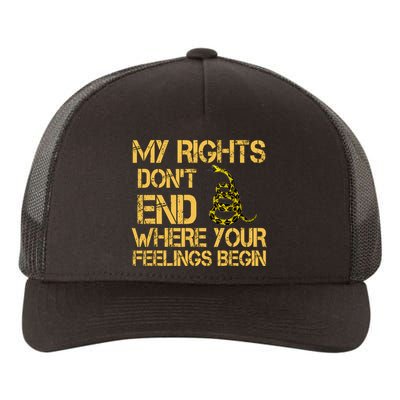 My Rights Don't End Where Your Feelings Begin Yupoong Adult 5-Panel Trucker Hat