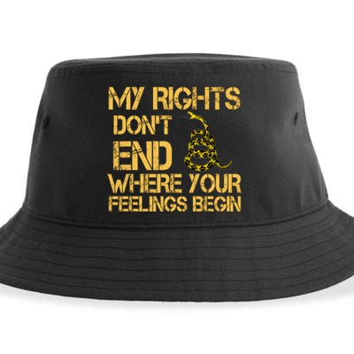 My Rights Don't End Where Your Feelings Begin Sustainable Bucket Hat