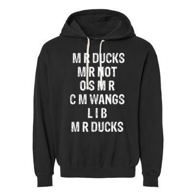 M R Ducks M R Not O S M R C M Wings Duck Lover Funny Duck Garment-Dyed Fleece Hoodie