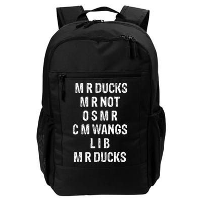 M R Ducks M R Not O S M R C M Wings Duck Lover Funny Duck Daily Commute Backpack