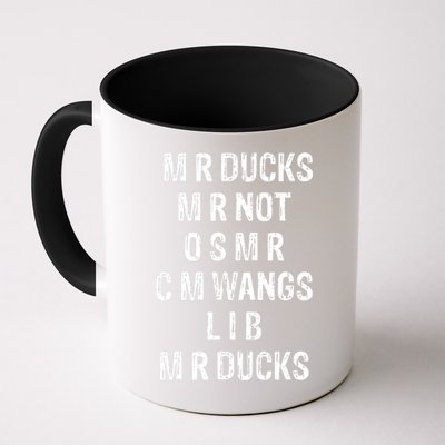 M R Ducks M R Not O S M R C M Wings Duck Lover Funny Duck Mug