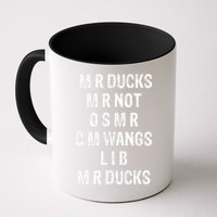 M R Ducks M R Not O S M R C M Wings Duck Lover Funny Duck Mug
