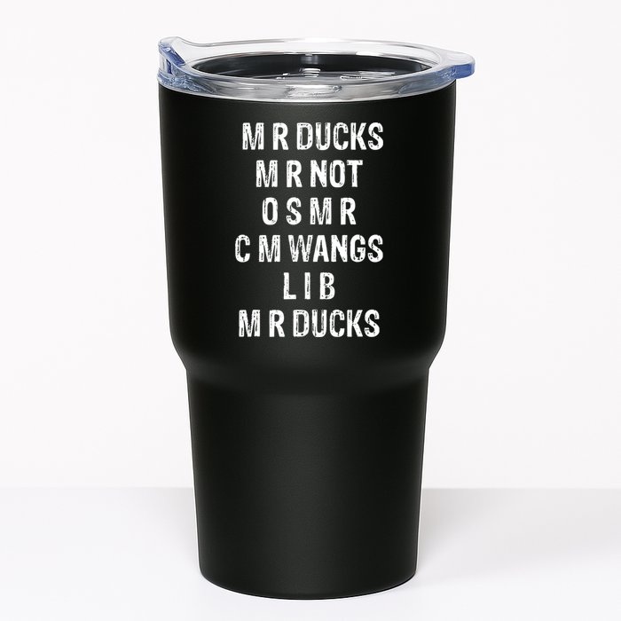 M R Ducks M R Not O S M R C M Wings Duck Lover Funny Duck Tumbler
