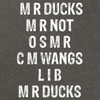 M R Ducks M R Not O S M R C M Wings Duck Lover Funny Duck Cotton Canvas Backpack