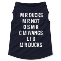M R Ducks M R Not O S M R C M Wings Duck Lover Funny Duck Doggie Tank