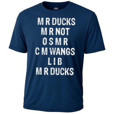 M R Ducks M R Not O S M R C M Wings Duck Lover Funny Duck Performance Shirt