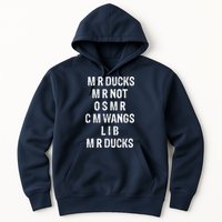 M R Ducks M R Not O S M R C M Wings Duck Lover Funny Duck Hoodie