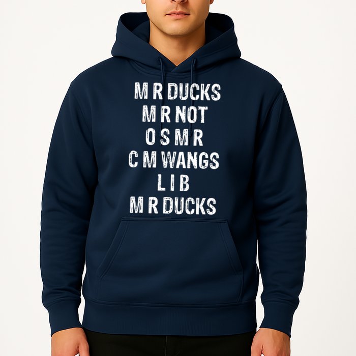 M R Ducks M R Not O S M R C M Wings Duck Lover Funny Duck Hoodie