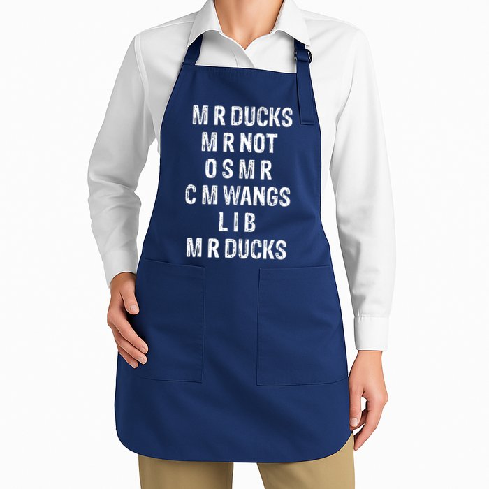 M R Ducks M R Not O S M R C M Wings Duck Lover Funny Duck Apron