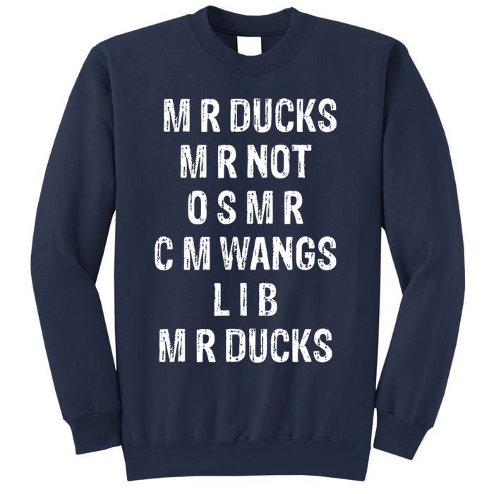M R Ducks M R Not O S M R C M Wings Duck Lover Funny Duck Sweatshirt