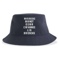 M R Ducks M R Not O S M R C M Wings Duck Lover Funny Duck Sustainable Bucket Hat
