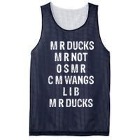 M R Ducks M R Not O S M R C M Wings Duck Lover Funny Duck Mesh Reversible Basketball Jersey Tank
