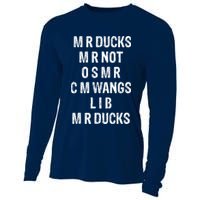 M R Ducks M R Not O S M R C M Wings Duck Lover Funny Duck Cooling Performance Long Sleeve Crew