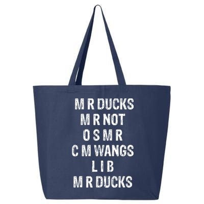 M R Ducks M R Not O S M R C M Wings Duck Lover Funny Duck 25L Jumbo Tote