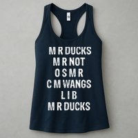 M R Ducks M R Not O S M R C M Wings Duck Lover Funny Duck Womens Tank Top