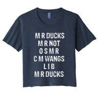 M R Ducks M R Not O S M R C M Wings Duck Lover Funny Duck Women's Crop Top Tee