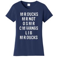 M R Ducks M R Not O S M R C M Wings Duck Lover Funny Duck Women's T-Shirt