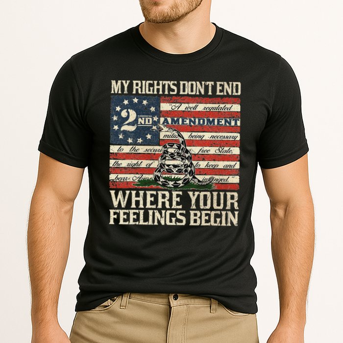 My Rights Don't End Where Your Feelings Begin Cooling Performance Crew T-Shirt