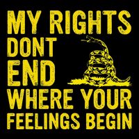 My Rights Dont End Where Your Feelings Begin Mousepad