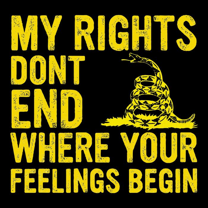 My Rights Dont End Where Your Feelings Begin Mousepad