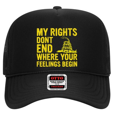 My Rights Dont End Where Your Feelings Begin Trucker Hat