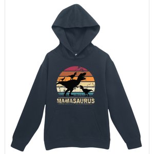 Mamasaurus Rex Dinosaur Triplet Dino Mom retro Urban Pullover Hoodie