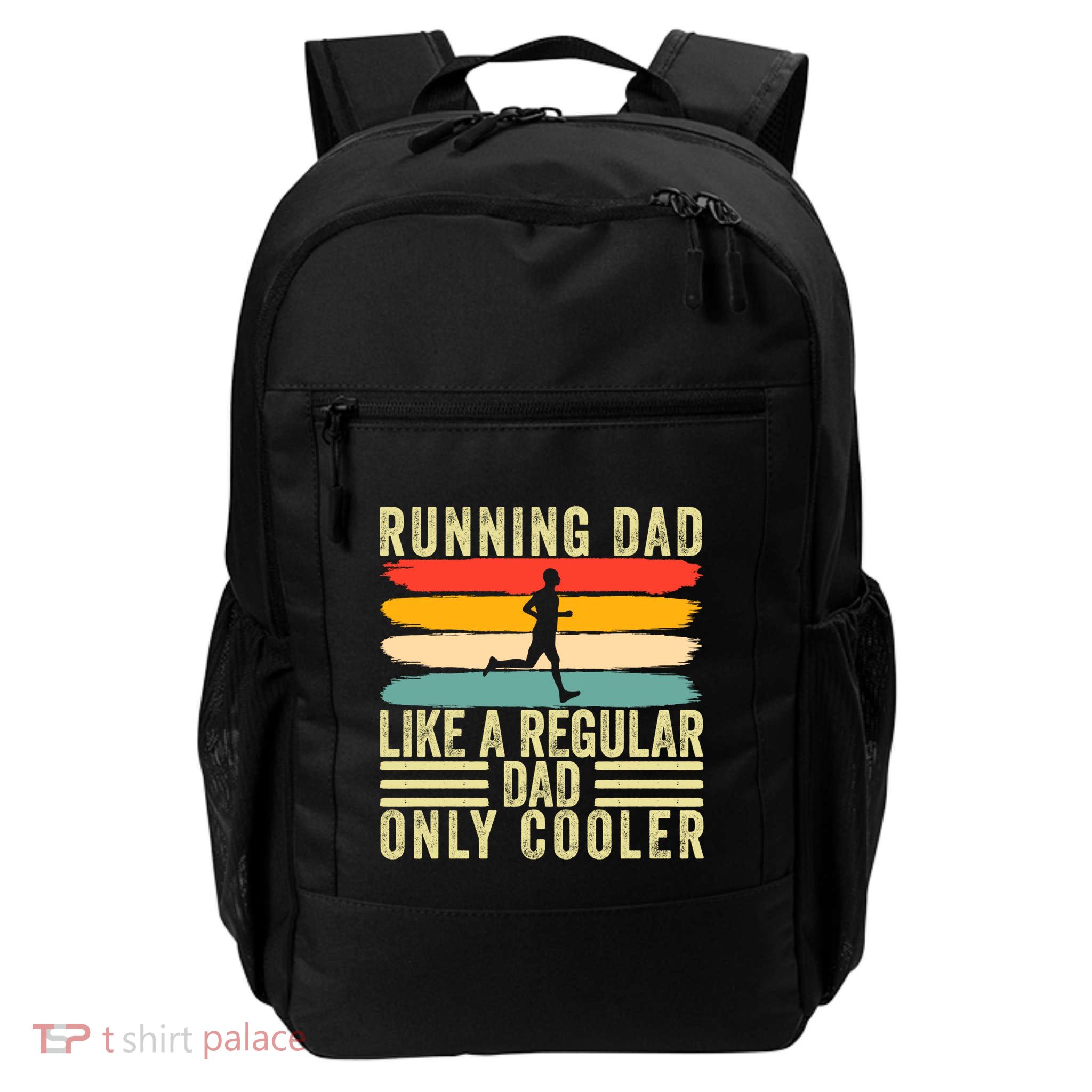 Marathon Runner Design Father Day For Running Dad Gift Daily Commute Backpack