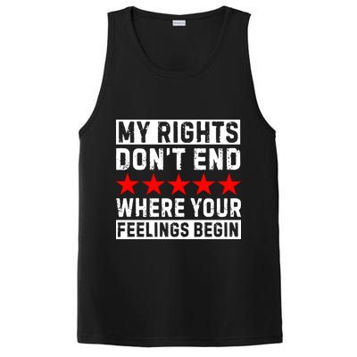 My Rights Don't End Where Your Feelings Begin PosiCharge Competitor Tank
