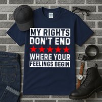 My Rights Don't End Where Your Feelings Begin Tall T-Shirt