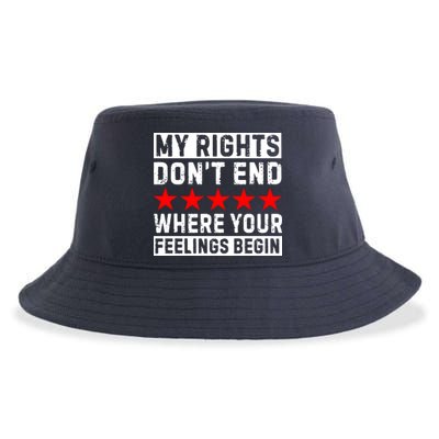 My Rights Don't End Where Your Feelings Begin Sustainable Bucket Hat