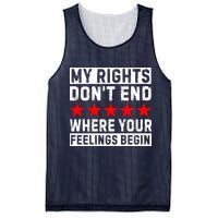 My Rights Don't End Where Your Feelings Begin Mesh Reversible Basketball Jersey Tank