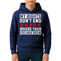 My Rights Don't End Where Your Feelings Begin Kids Hoodie