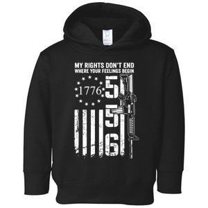 My Rights Don't End Where Your Feelings Begin AR15 (ON BACK) Toddler Hoodie