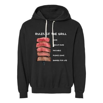 Middleclassfancy Rad Dad Rules Of The Grill Garment-Dyed Fleece Hoodie