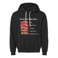 Middleclassfancy Rad Dad Rules Of The Grill Garment-Dyed Fleece Hoodie