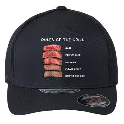 Middleclassfancy Rad Dad Rules Of The Grill Flexfit Unipanel Trucker Cap