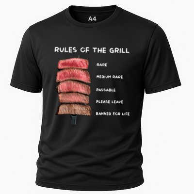 Middleclassfancy Rad Dad Rules Of The Grill Cooling Performance Crew T-Shirt