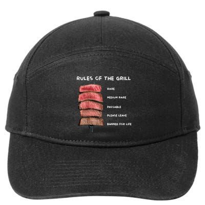Middleclassfancy Rad Dad Rules Of The Grill 7-Panel Snapback Hat