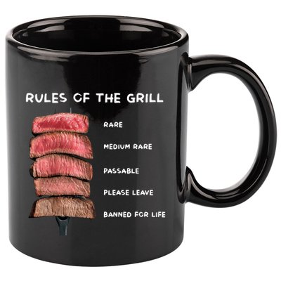 Middleclassfancy Rad Dad Rules Of The Grill 11oz C Handle Ceramic Mug
