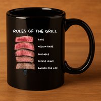 Middleclassfancy Rad Dad Rules Of The Grill 11oz C Handle Ceramic Mug