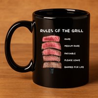 Middleclassfancy Rad Dad Rules Of The Grill 11oz C Handle Ceramic Mug