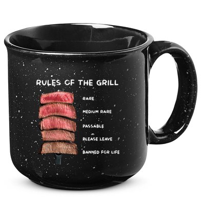 Middleclassfancy Rad Dad Rules Of The Grill 15oz Campfire Ceramic Mug