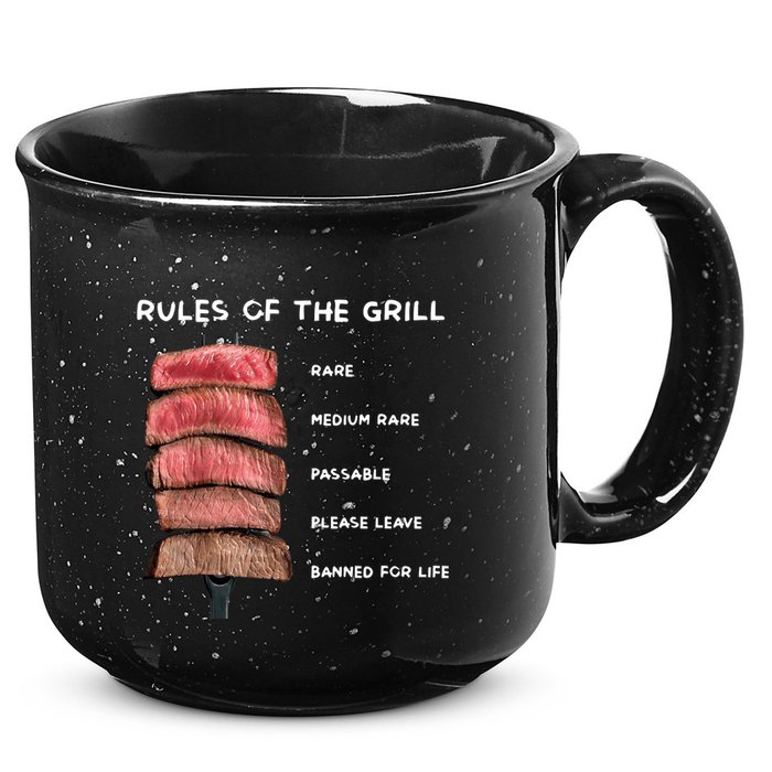 Middleclassfancy Rad Dad Rules Of The Grill 15oz Campfire Ceramic Mug