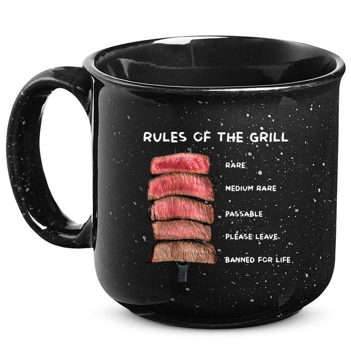 Middleclassfancy Rad Dad Rules Of The Grill 15oz Campfire Ceramic Mug