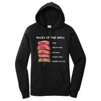 Middleclassfancy Rad Dad Rules Of The Grill Women's Pullover Hoodie