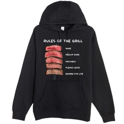 Middleclassfancy Rad Dad Rules Of The Grill Premium Pullover Hoodie