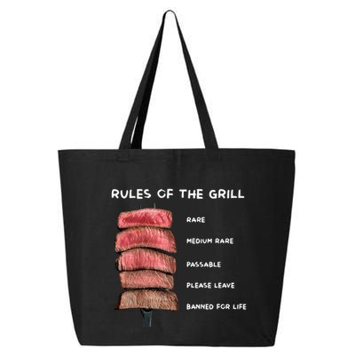 Middleclassfancy Rad Dad Rules Of The Grill 25L Jumbo Tote