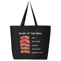 Middleclassfancy Rad Dad Rules Of The Grill 25L Jumbo Tote