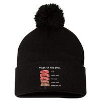 Middleclassfancy Rad Dad Rules Of The Grill Pom Pom 12in Knit Beanie